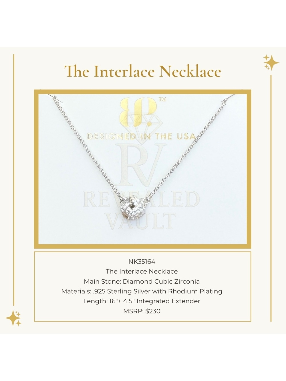 The Interlace Necklace - Sterling Club